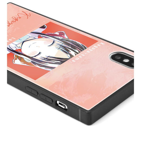 『かぐや様は告らせたい?~天才たちの恋愛頭脳戦~』四宮かぐや Ani-Art スクエア強化ガラスiPhoneケース